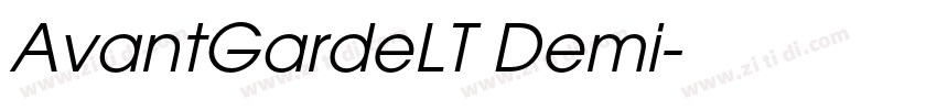 AvantGardeLT Demi字体转换